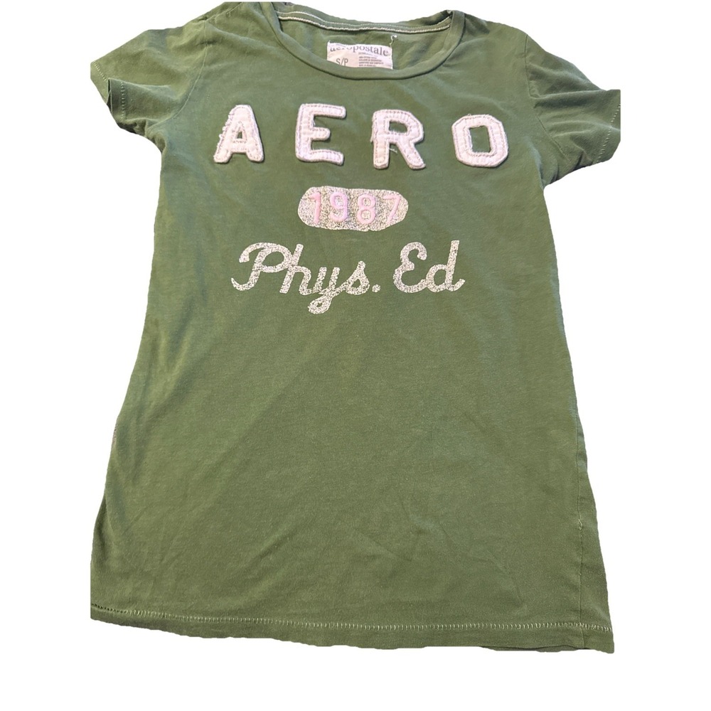 VtG Aeropostale NYC Y2K Spell Out‎ Tee Shirt Top Preppy Baby Tee 2011 Mall Small